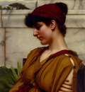 Godward John William A Classical Beauty In Profile