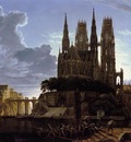 SCHINKEL Karl Friedrich Medieval Town By Water