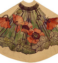 tiffany working drawing for poppy shade ca  1900