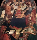 SIGNORELLI Luca The Trinity The Virgin And Two saints