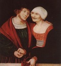 CRANACH Lucas the Elder Amorous Old Woman And Young Man