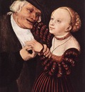 CRANACH Lucas the Elder Old Man And Young Woman