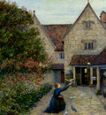 Stillman Marie Feeding The Doves At Kelmscott Manor Oxfordshire
