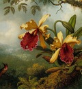Orchids and Hummingbird ATC