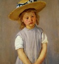 Cassatt Mary Little Girl in a Big Straw Hat and a Pinnafore