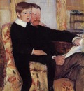 Cassatt Mary Portrait of Alexander J  Cassat and His Son Robert Kelso Cassatt