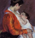 Cassatt Mary Louise Nursing Her Child