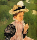 Cassatt Mary Portrait Of A Young Girl
