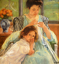 Cassatt Mary Young Mother Sewing