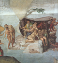 Michelangelo Sistine Chapel Ceiling Genesis Noah 7 9 The Flood right view