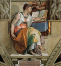 Michelangelo Sistine Chapel Ceiling Sybils Erithraea