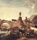 BERCHEM Nicolaes Italian Landscape With Bridge