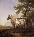 BERCHEM Nicolaes Landscape With Two Horses