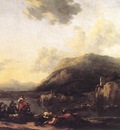 BERCHEM Nicolaes landscape With Jacob Rachel And Leah