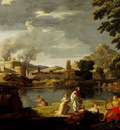 Poussin Nicolas Landscape With Orpheus And Eurydice