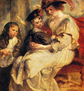 Rubens Peter Paul Helene Fourment With Two Of Her Children Claire Jeanne And Francois