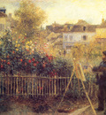 Claude Monet Painting in his Garden at Arenteuil