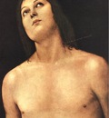 perugino pietro bust of st  sebastian 1493