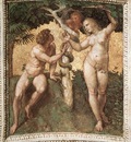 Raphael The Stanza della Segnatura Adam and Eve