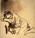 Rembrandt Hendrickje sleeping c1655
