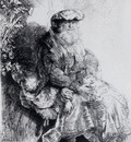 Rembrandt Jacob Caressing Benjamin