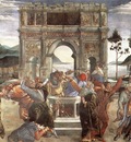 botticelli the punishment of korah detail