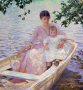 Mother and Child in a Boat MFA
