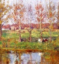 Steele Theodore Clement Cows by the Stream