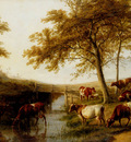 Cooper Thomas Sidney Cattle Resting By A Brook