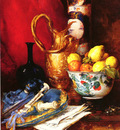 Vollon Antoine A Stiil Life With A Bowl Of Fruit