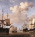 VELDE Willem van de the Younger Calm Dutch Ships Coming To Anchor