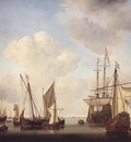 VELDE Willem van de the Younger Warships At Amsterdam