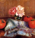 Glackens William Roses And Persimmons