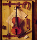 Still life Violin and Music