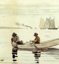 Homer Winslow Boys Fishing Gloucester Harbor