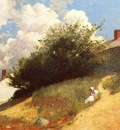 Homer Winslow Houses on a Hill