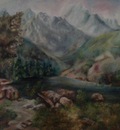 the mountain's lanscape