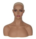 Leslie - Hot Realistic Female Mannequin Head Displaying Wigs Jewelry Earrings Hats