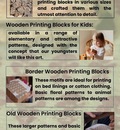 The wooden printing blocks