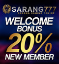 Sarang777 - Bonus New Member 20%