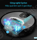 Robot hút bụi lau nhà Medion MD20011 dung lượng pin 2400mAh, sử dụng công nghệ Cyclone tiên tiến  mang đến hiệu quả làm sạch ấn tượng, lực hút 1200Pa mạnh mẽ, đồng thời hút bụi và lau nhà