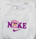 Baby Angel x Nike Cartoon Embroidered Sweatshirt, Nike Inspired Embroidered Shirt, Best Birthday Gift Ideas
